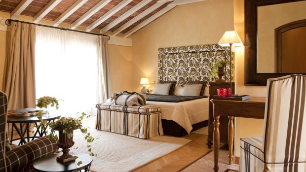 Relais & Chateaux L'Albereta- Erbusco guest room.