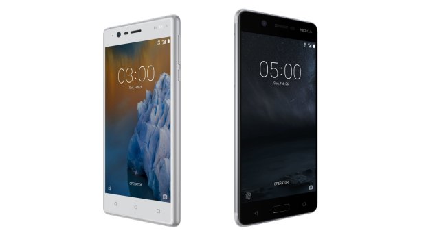The smaller Nokia 3 and Nokia 5.