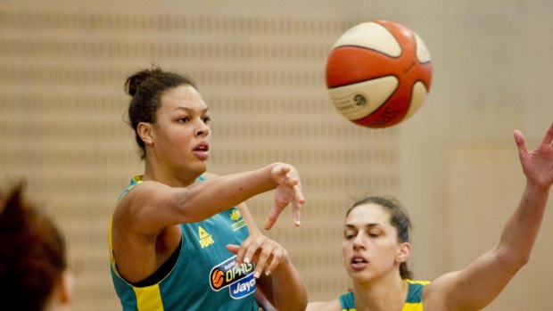Controversy: Opals star Liz Cambage missed training to attend a music festival.