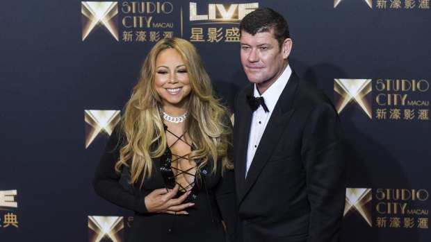 Engaged: James Packer and singer Mariah Carey.