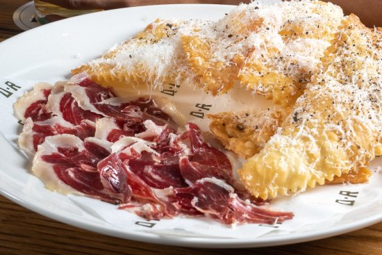 Gnocco fritto with jamon Iberico.