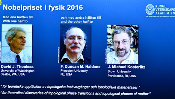 Royal Swedish Academy of Sciences announces the winners of the Nobel prize in physics.