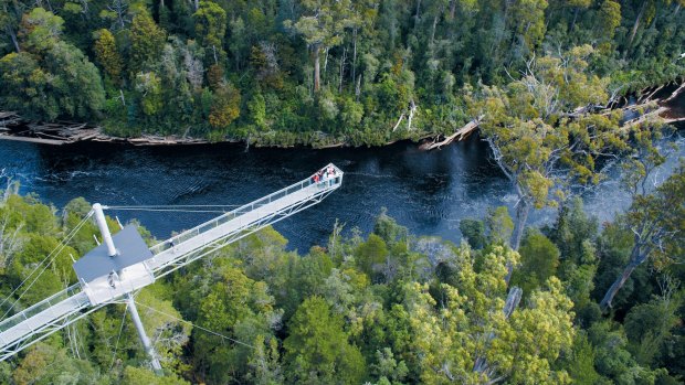 Human remains were found about 10km west of the Tahune Airwalk.