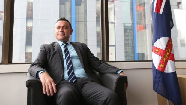 John Barilaro, NSW Minister for Skills at his Sydney office.