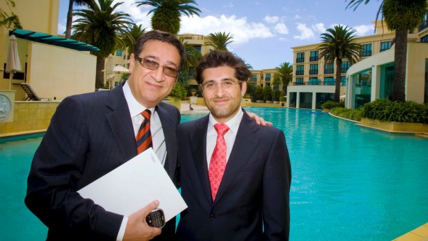 Property developer Soheil Abedian and his son Sahba, who run Sunland.