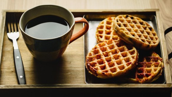 Chaffles are a flourless version of waffles.