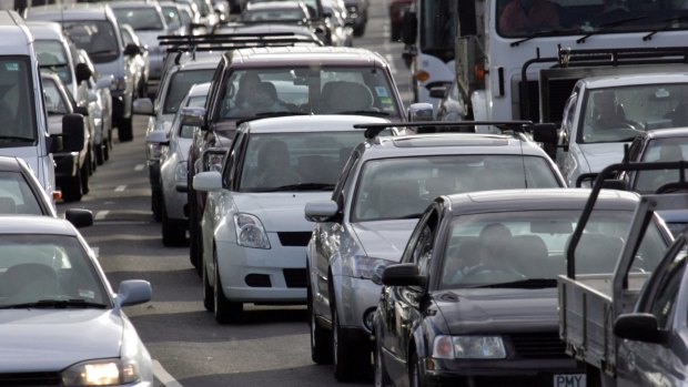 Clogged intersections add to overall traffic congestion.