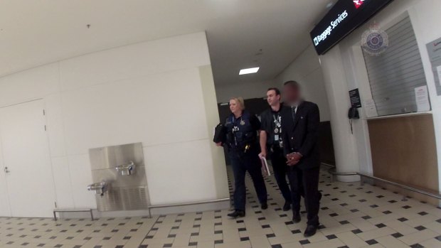 A man was arrested at Brisbane Airport on Thursday following police investigations into alleged child grooming offences.