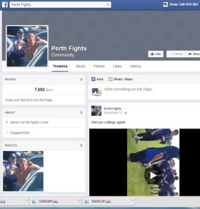 There have been several versions of the Perth Fights Facebook page - but the original resurfaced again this week.