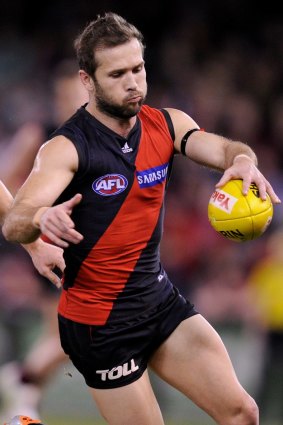 Mark McVeigh in action for the Bombers in 2012.