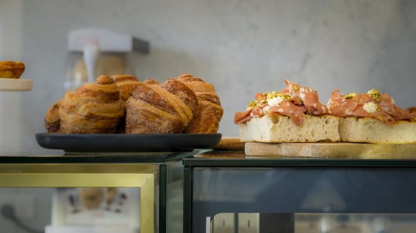 Pastries on the counter at Bar Lucio.