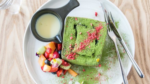 Made for Instagram: Meet Mica's matcha french lava toast.