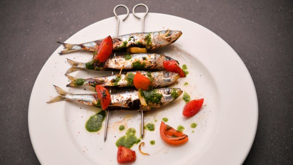 Coming soon to Fitzroy: Grilled sardines from Messer's pan-European menu.