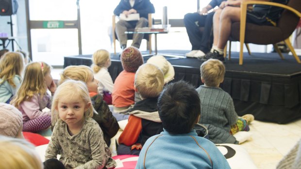 More 450,000 children from around Australia had the same book read to them at the same time.