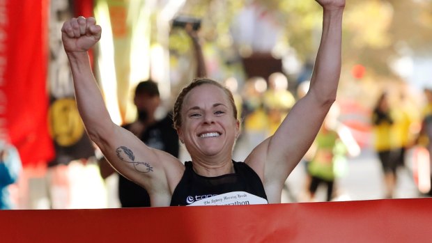 Cassie Fien was the fastest woman in the Sydney Morning Herald Half Marathon.