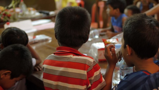 Children at an Australian run orphanage in Phnom Penh.  