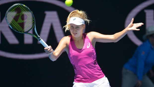 Australian Daria Gavrilova won her match against Lucie Hradecka.