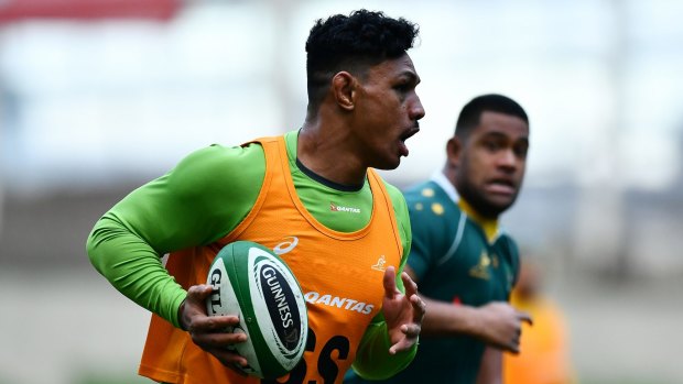 Back in gold: Lopeti Timani  has been recalled to take on England.