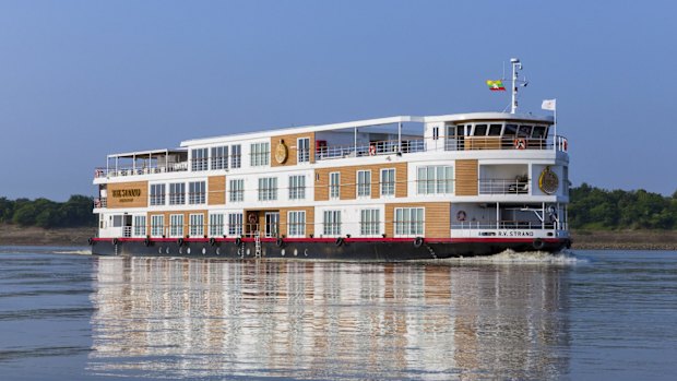 The 28-cabin ship has a pool, gym sauna and spa.