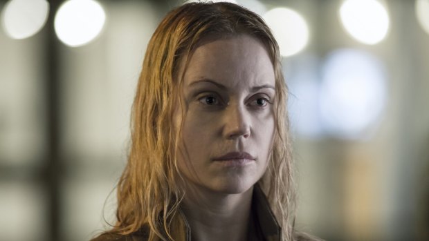 Sofia Helin as Saga Noren in The Bridge.