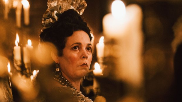 Olivia Colman in the The Favourite.