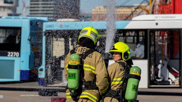 An emergency management exercise involving police, fire brigade and ambulance took place in Sydney's CBD.
