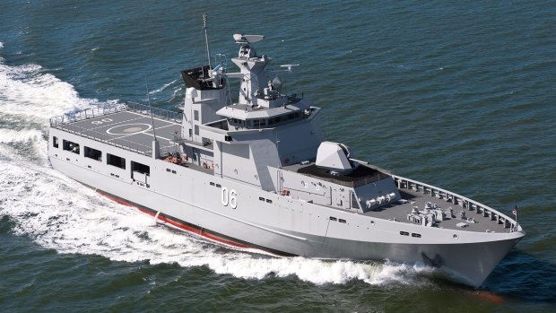 The Lurssen-designed offshore patrol vessels that will be built in Australia.