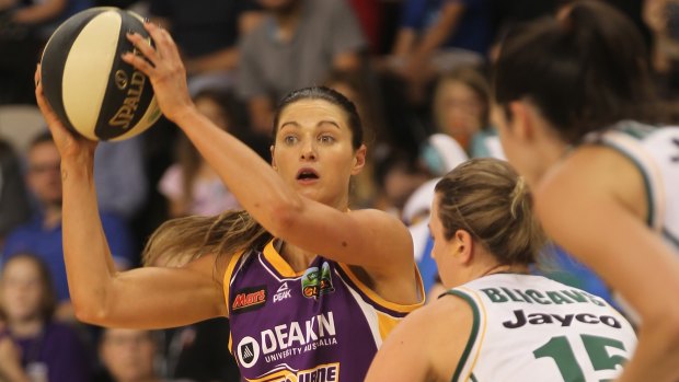 Melbourne Boomers and Alice Kunek will again battle rivals Dandenong Rangers in four local derbies this WNBL season. 