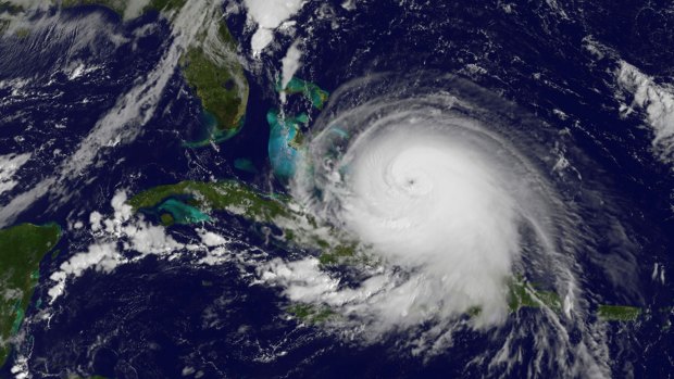 Forecasters said Hurricane Joaquin could grow more intense while following a path that would near the US east coast by the weekend.