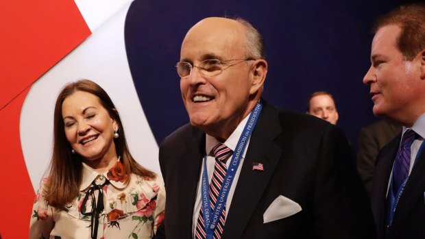 Former mayor of New York City Rudy Giuliani at the first presidential debate