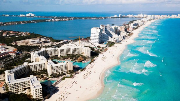 Cancun in Mexico gets almost half its GDP from tourists.