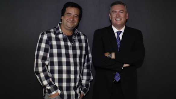 Triple M broadcaster Eddie McGuire, right, with his breakfast co-host Mick Molloy.