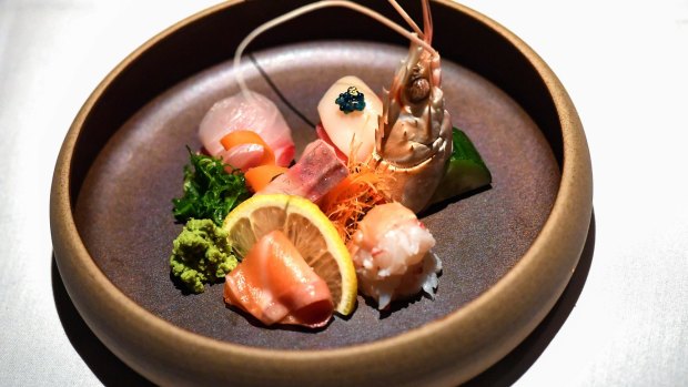 Akaiito's sashimi platter.
