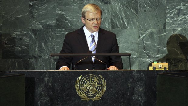 Kevin Rudd warns the United Nations is too often taken for granted.