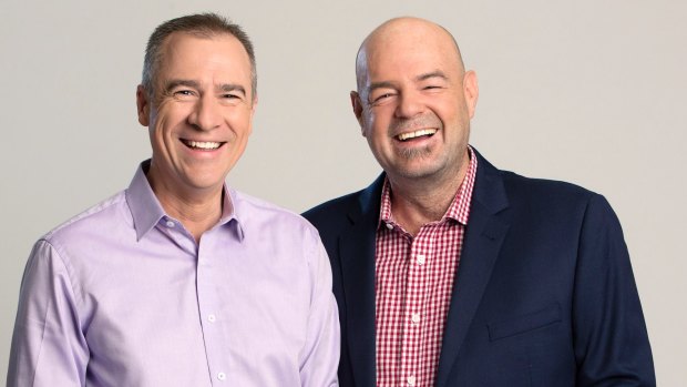 AFL's odd couple Gerard Whateley and Mark Robinson.