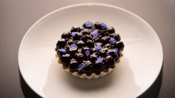 Blueberry tart.