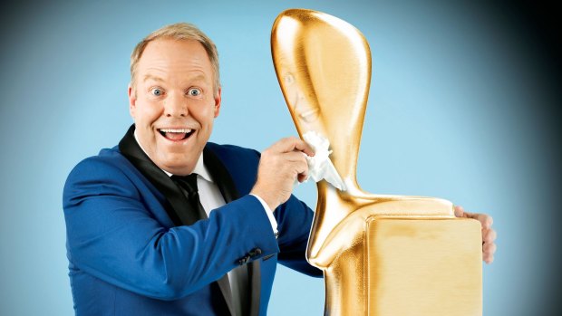 Channel 10 host Peter Helliar may have to trek all the way to the Gold Coast for next year's Logies. 