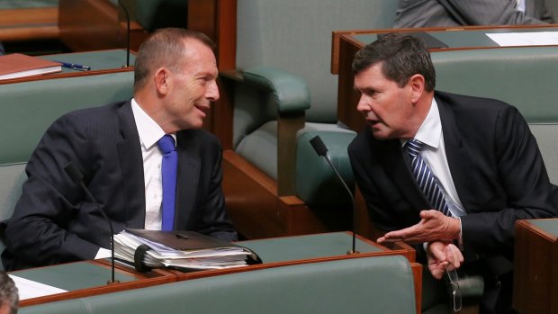 Backbenchers Tony Abbott and Kevin Andrews during question time earlier in the year.
