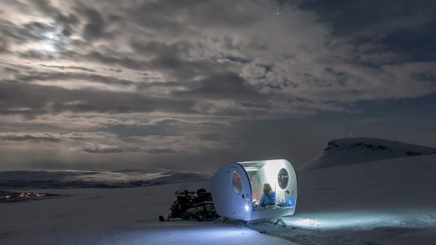 Be one of the first to sleep under the Northern lights in a Finnish bubble sled. 