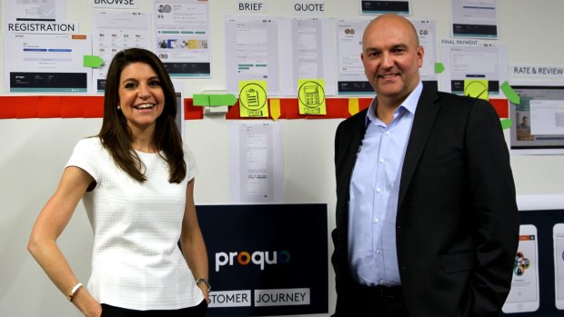 NAB executive Leigh O’Neill and Telstra's Andy Ellis are excited about the potential of ProQuo.  