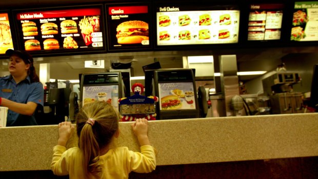 McDonald's new-style menus did not permanently display the same nutritional information that its old ones did. 