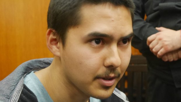 John Zakhariev, the 21 year-old former Sydney schoolboy, in court in Bulgaria.