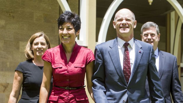Premier Campbell Newman and his wife, Lisa.