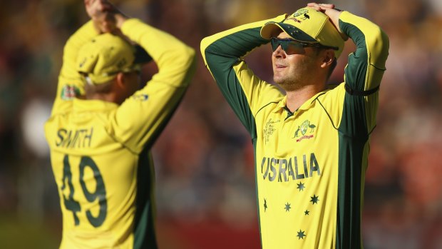 Not in the plan: Australia face a potentially treacherous route to the Cricket World Cup final now.