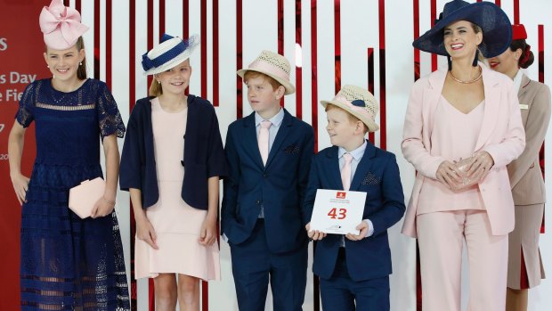 From farm to fashion champions the Palmer family (from left): Annie, 15, Lucy, 13, Jude, 11, Gus, 8, and Cecelia.