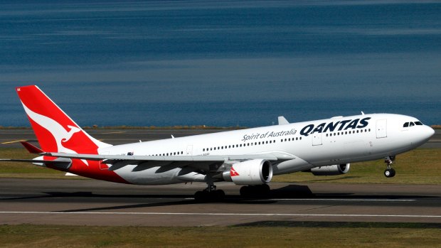 A Qantas Airbus A330 was forced to return to Sydney after a safety light turned on.