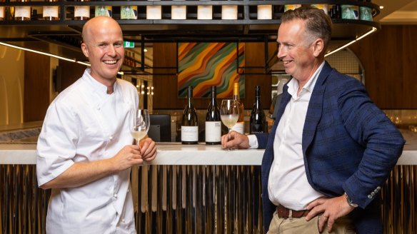 Executive chef Christian Graebner (left) and wine consultant Patrick Walsh.