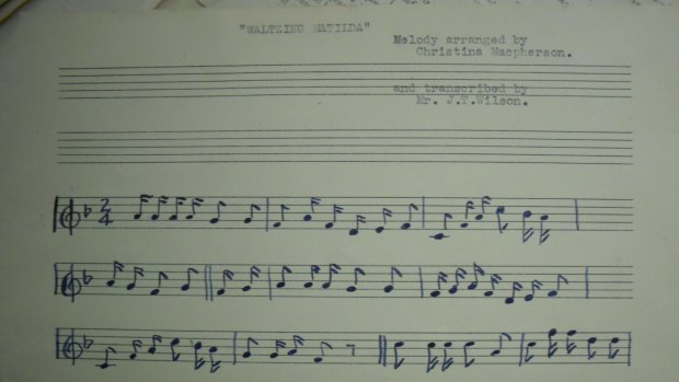 Christina Macpherson receives credit for arranging the melody on this sheet of music.