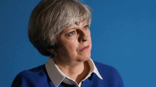 Under fire: Prime Minister Theresa May.