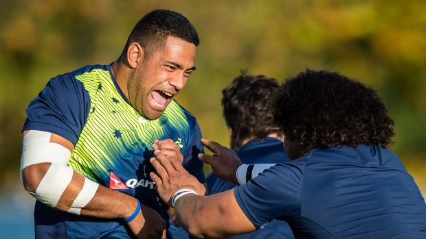 Scott Sio returns to the Wallabies' starting side after recovering from an elbow injury.